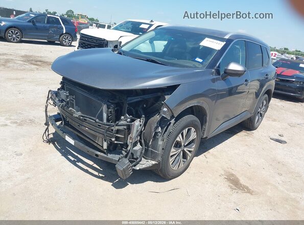 5N1AT3BA2MC817179 2021 NISSAN ROGUE Gray Առջևի ձախ երեք քառորդ տեսարան