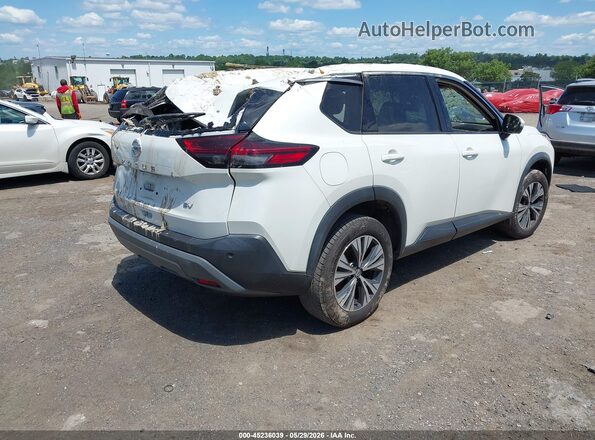 5N1AT3BA4MC710358 2021 NISSAN ROGUE Белый Задняя правая четверть