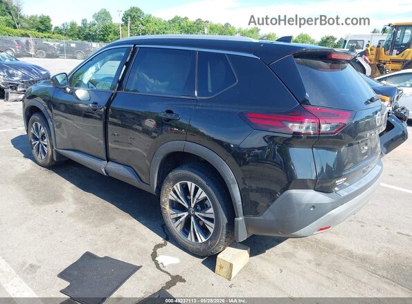 5N1AT3BA4MC820908 2021 NISSAN ROGUE Black უკანა მარცხენა