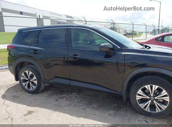 5N1AT3BA7MC760008 2021 NISSAN ROGUE Black Widok wnętrza z tyłu