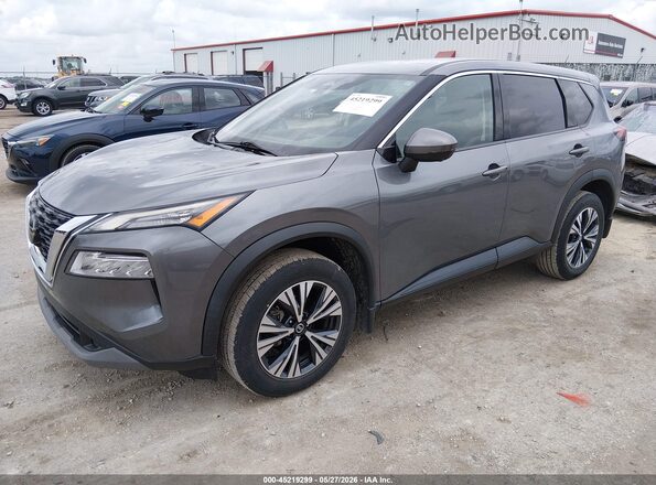 5N1AT3BA7MC840943 2021 NISSAN ROGUE Gray Front left