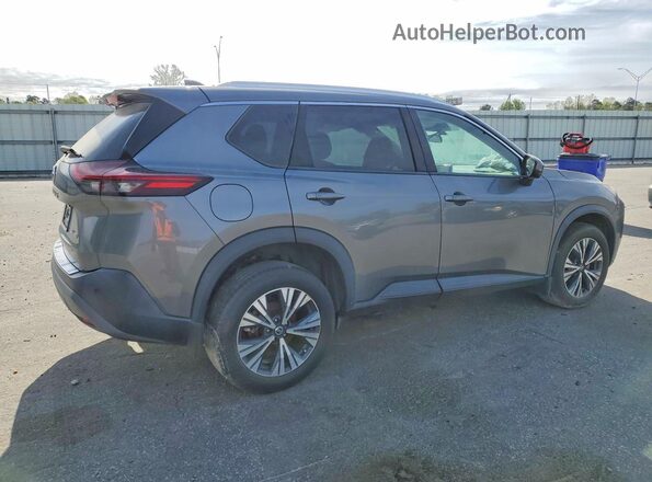 5N1AT3BB3MC732506 2021 NISSAN ROGUE Gray Trasero derecho