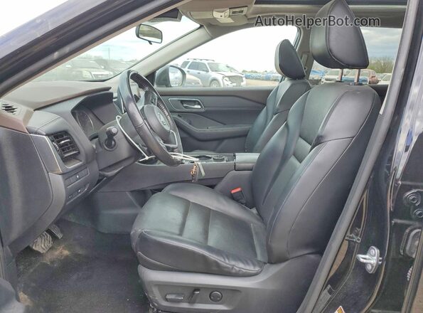 5N1AT3BB5MC704710 2021 NISSAN ROGUE Black Вид салону спереду