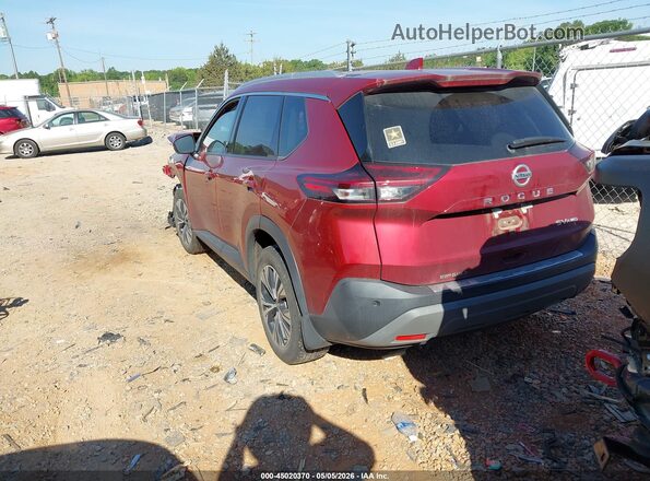 5N1AT3BB5MC720986 2021 NISSAN ROGUE Red Задня ліва чверть