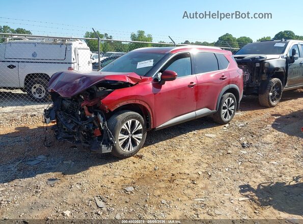 5N1AT3BB5MC720986 2021 NISSAN ROGUE Red Передня ліва чверть