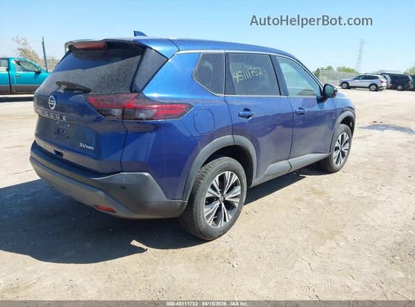 5N1AT3BB5MC790620 2021 NISSAN ROGUE Blue Tył prawy
