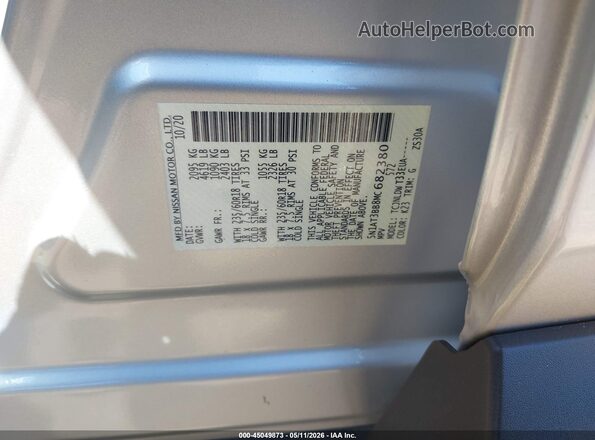 5N1AT3BB8MC682380 2021 NISSAN ROGUE Silver 