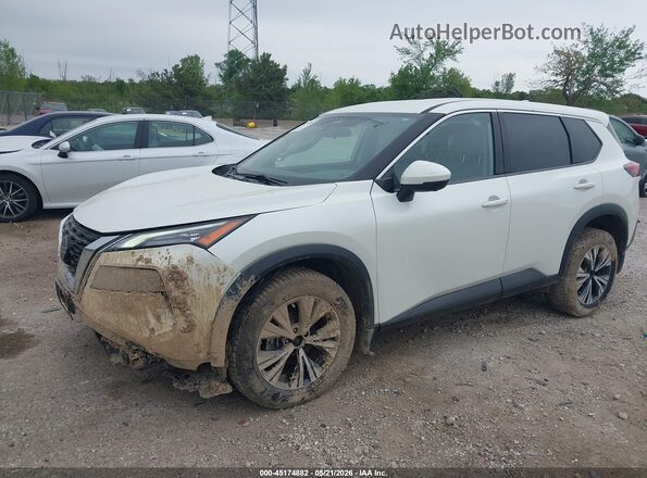 5N1AT3BBXMC801353 2021 NISSAN ROGUE Белый Передняя левая четверть
