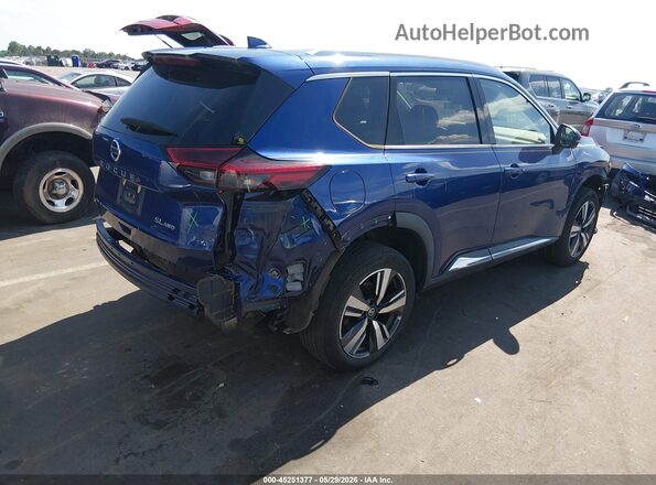 5N1AT3CB3MC682995 2021 NISSAN ROGUE Blue Rear right