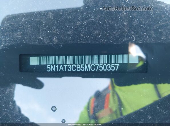 5N1AT3CB5MC750357 2021 NISSAN ROGUE Gray 