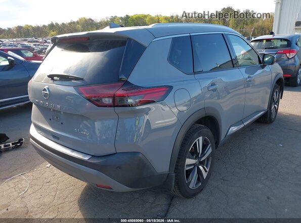 5N1AT3CB5MC750357 2021 NISSAN ROGUE Gray Trasero derecho