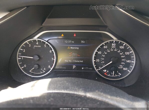 5N1AZ2AS1LN134122 2020 NISSAN MURANO Black Вид задніх сидінь