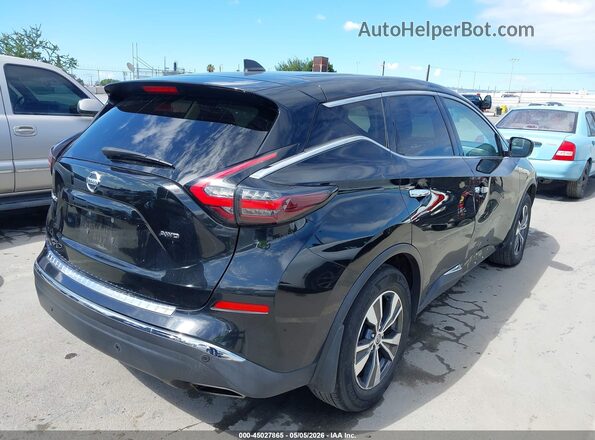 5N1AZ2AS7NC129599 2022 NISSAN MURANO Black Задня права чверть