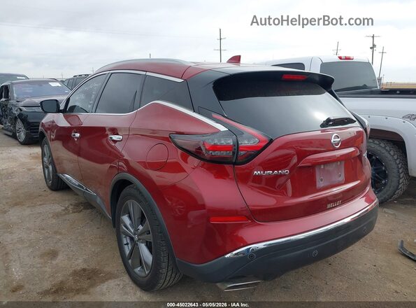 5N1AZ2DS2MC109920 2021 NISSAN MURANO Maroon უკანა მარცხენა