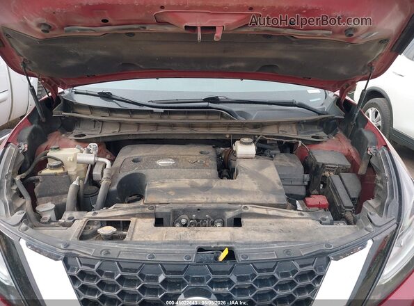 5N1AZ2DS2MC109920 2021 NISSAN MURANO Maroon უკანა ხედი