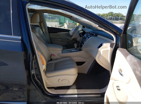 5N1AZ2MH0HN184288 2017 NISSAN MURANO Blue წინა სალონის ხედი