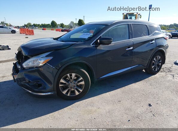 5N1AZ2MH0HN184288 2017 NISSAN MURANO Blue წინა მარცხენა ხედი სამი მეოთხედიდან