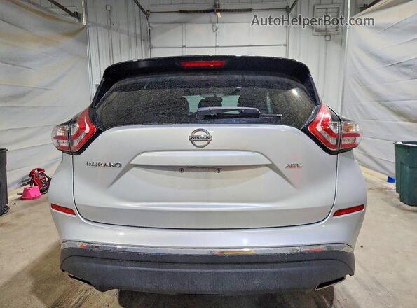 5N1AZ2MH2GN104469 2016 NISSAN MURANO Silver Rear view