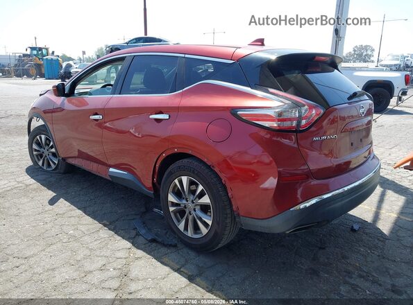 5N1AZ2MH2HN157559 2017 NISSAN MURANO Red 