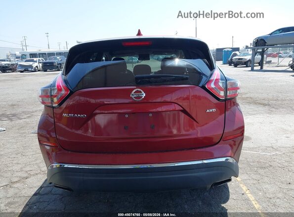 5N1AZ2MH2HN157559 2017 NISSAN MURANO Red 