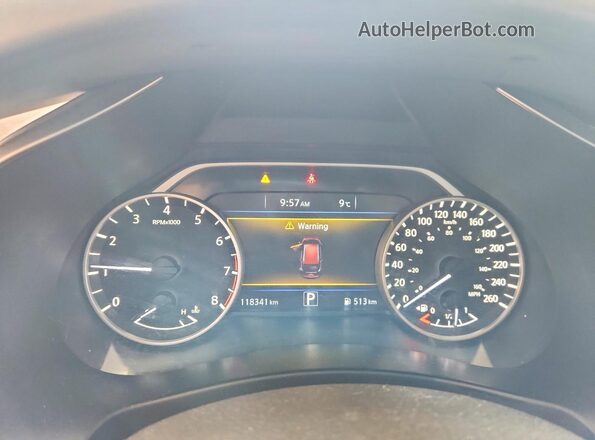 5N1AZ2MH2JN132229 2018 NISSAN MURANO Red Սարքավորումների վահանակի տեսք