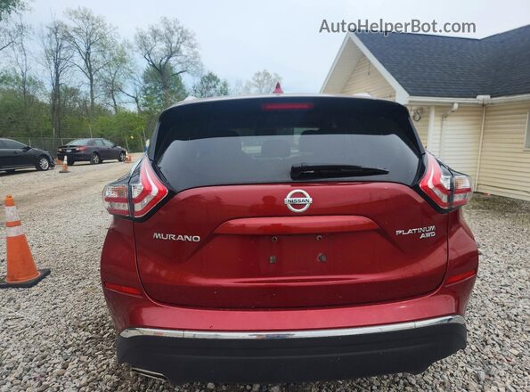 5N1AZ2MH3GN172120 2016 NISSAN MURANO Burgundy Rear view