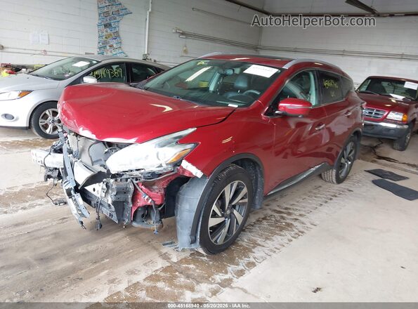 5N1AZ2MH3HN147347 2017 NISSAN MURANO Red Vista tres cuartos delantera izquierda
