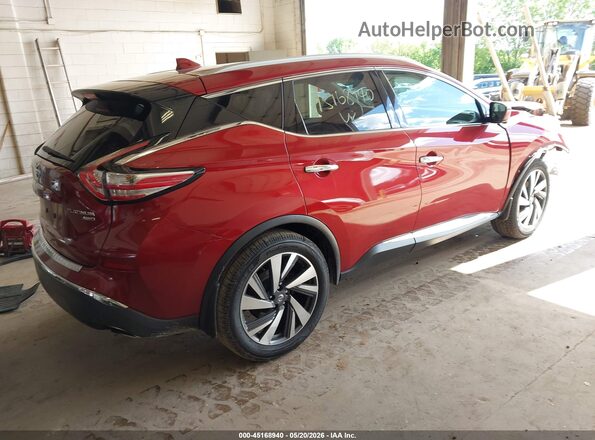 5N1AZ2MH3HN147347 2017 NISSAN MURANO Red Trasero derecho