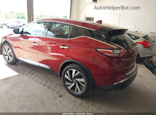 5N1AZ2MH3HN147347 2017 NISSAN MURANO Red Trasero izquierdo