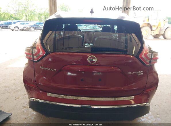 5N1AZ2MH3HN147347 2017 NISSAN MURANO Red 