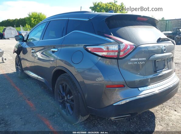 5N1AZ2MH4HN154341 2017 NISSAN MURANO Серый Задняя левая четверть