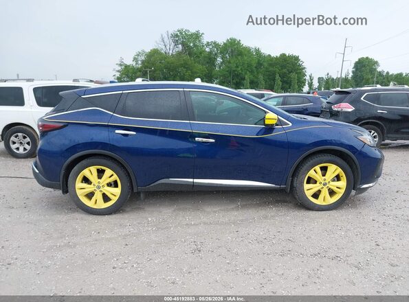 5N1AZ2MS2KN164854 2019 NISSAN MURANO Blue Widok wnętrza z tyłu