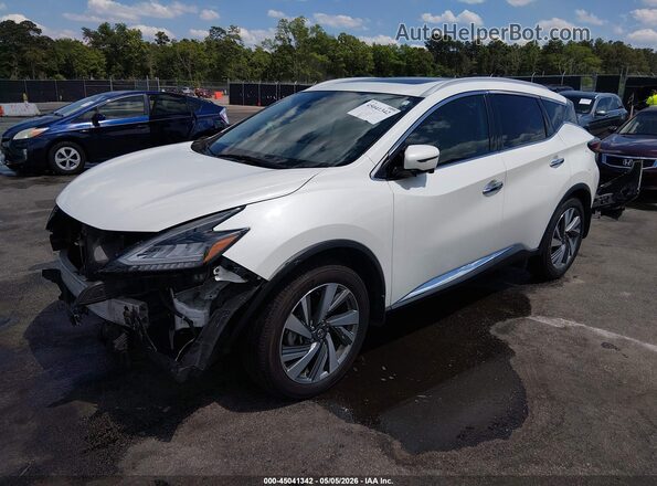 5N1AZ2MS3KN160117 2019 NISSAN MURANO White Vista tres cuartos delantera izquierda