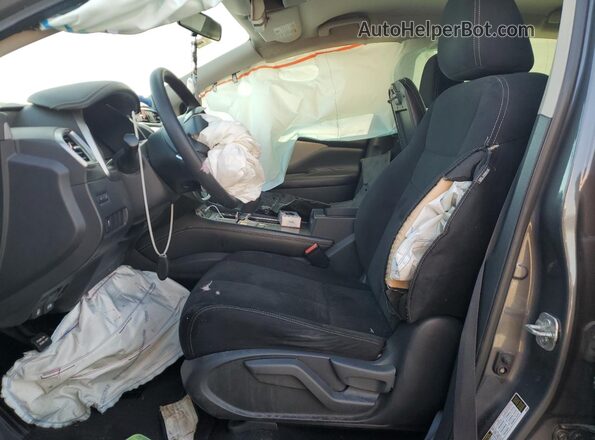 5N1AZ2MS6KN102986 2019 NISSAN MURANO Gray წინა სალონის ხედი