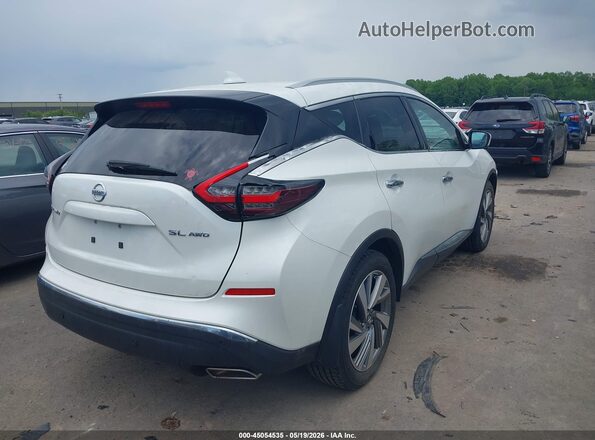 5N1AZ2MS9KN156458 2019 NISSAN MURANO Белый Задняя правая четверть
