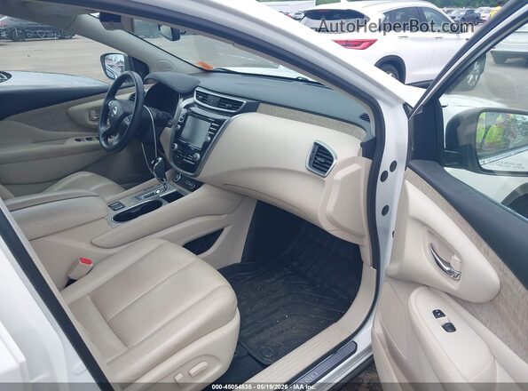 5N1AZ2MS9KN156458 2019 NISSAN MURANO Белый Вид салона спереди