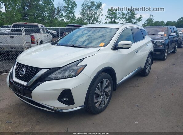 5N1AZ2MS9KN156458 2019 NISSAN MURANO Белый Передняя левая четверть