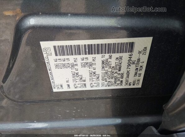 5N1BT3AA0PC790946 2023 NISSAN ROGUE Gray ძრავის განყოფილების ხედი