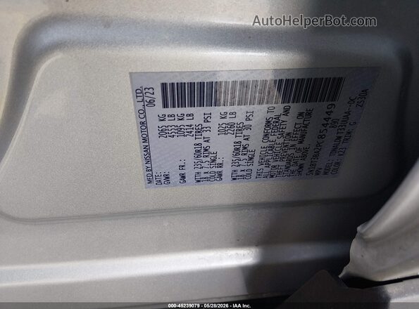 5N1BT3BA2PC854449 2023 NISSAN ROGUE Silver Вид підкапотного простору
