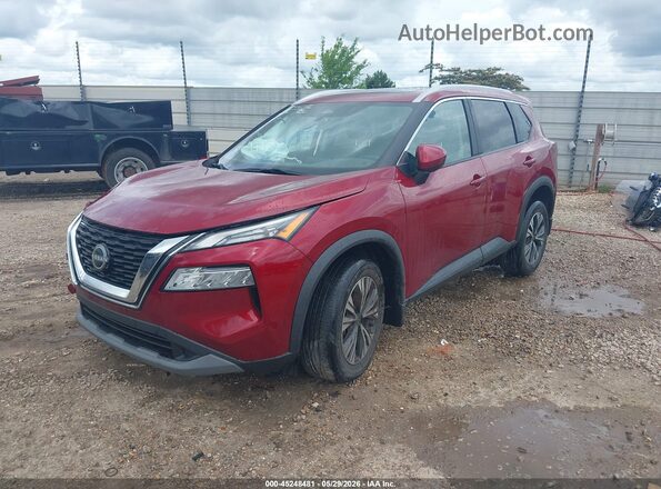 5N1BT3BA7PC903886 2023 NISSAN ROGUE Burgundy Առջևի ձախ երեք քառորդ տեսարան