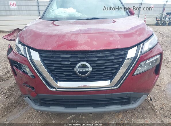 5N1BT3BA7PC903886 2023 NISSAN ROGUE Burgundy Սարքավորումների վահանակի տեսք