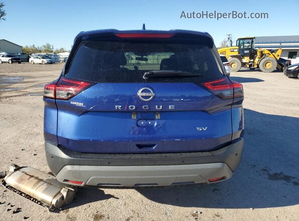 5N1BT3BA8PC848946 2023 NISSAN ROGUE Blue Вид ззаду