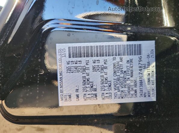 5N1BT3BB4TC748796 2026 NISSAN ROGUE Black 