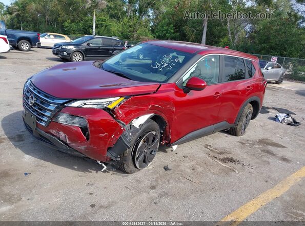 5N1BT3BB6SC786643 2025 NISSAN ROGUE Red წინა მარცხენა ხედი სამი მეოთხედიდან