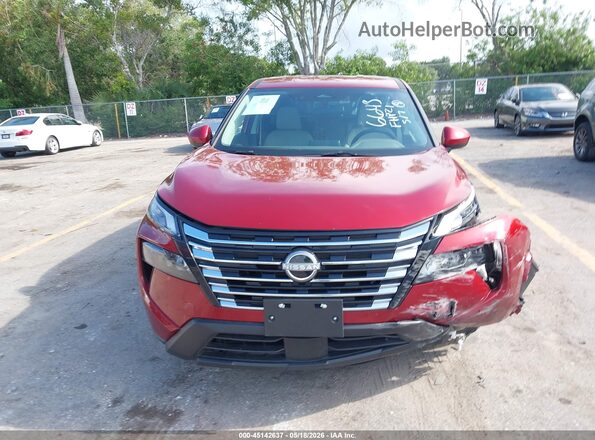 5N1BT3BB6SC786643 2025 NISSAN ROGUE Red ხელსაწყოთა პანელის ხედი