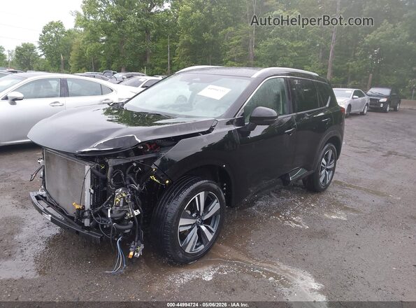5N1BT3CB8PC798394 2023 NISSAN ROGUE Black Առջևի ձախ երեք քառորդ տեսարան
