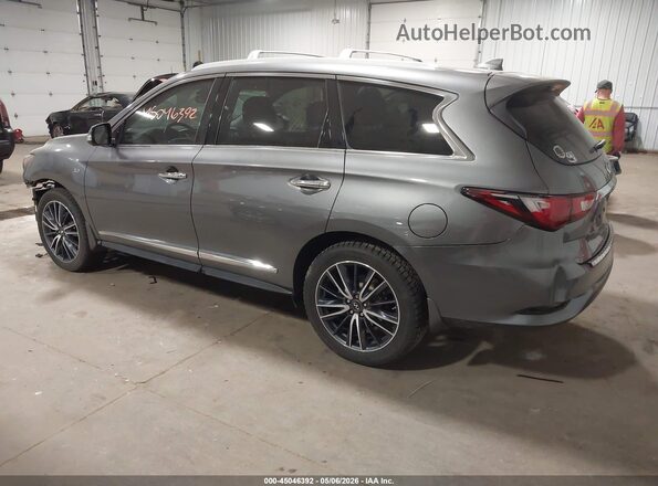 5N1DL0MM0JC507532 2018 INFINITI QX60 Серый Задняя левая четверть