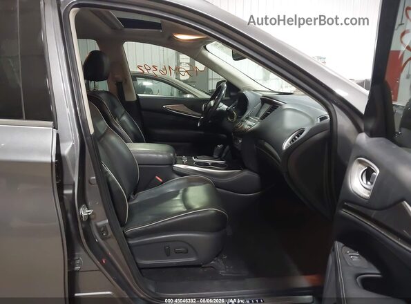 5N1DL0MM0JC507532 2018 INFINITI QX60 Серый Вид салона спереди
