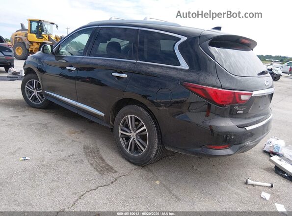 5N1DL0MM0KC523618 2019 INFINITI QX60 Черный Задняя левая четверть