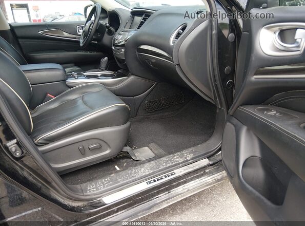5N1DL0MM0KC523618 2019 INFINITI QX60 Черный Вид салона спереди